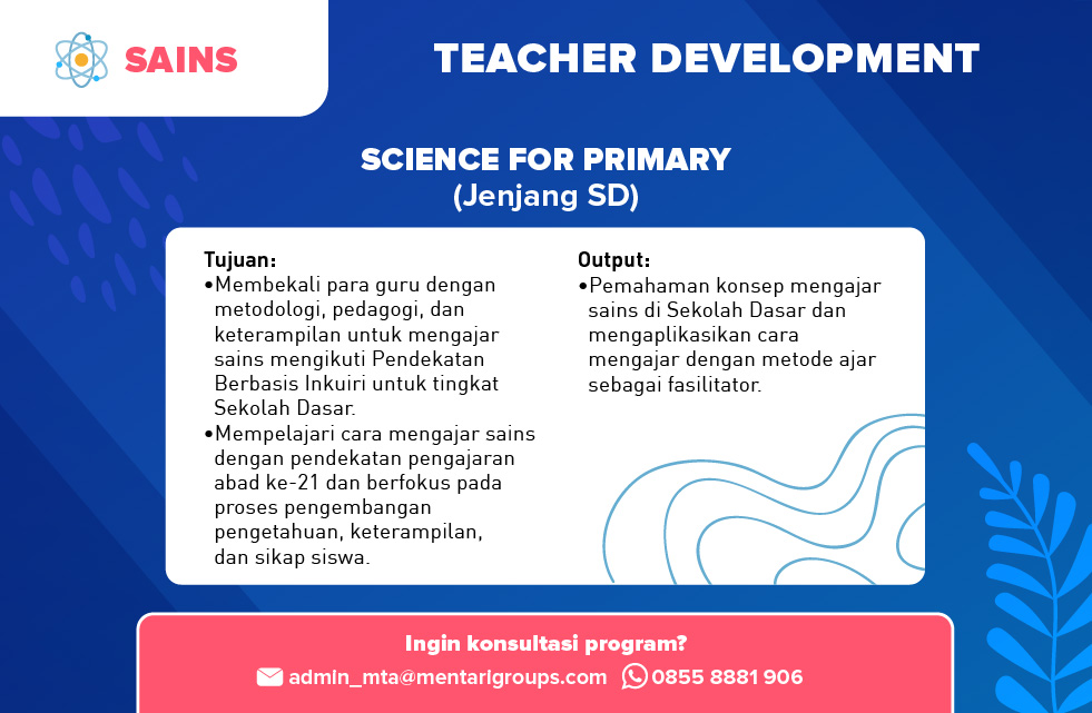 Teacher Development Mentari Teachers Academy - Sains